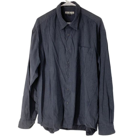 Men’s Firethorn silver check suede shirt button large 5754 Blue - Picture 1 of 7